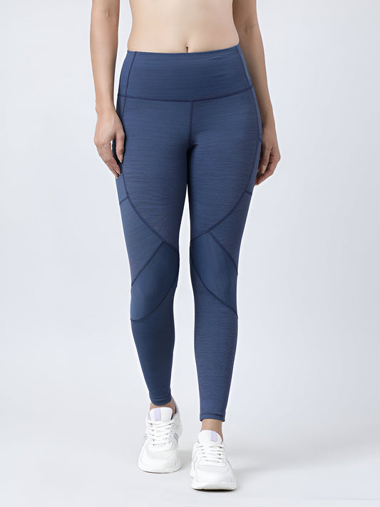 Women Denim Blue Solid Track Pants & Joggers