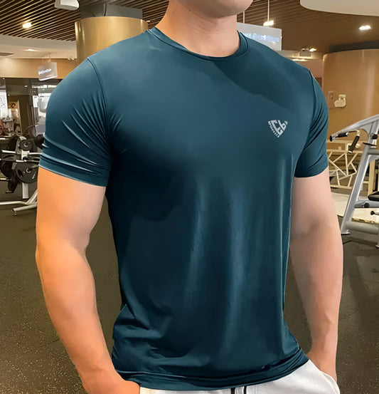 Men dark blue Activewear T-shirt