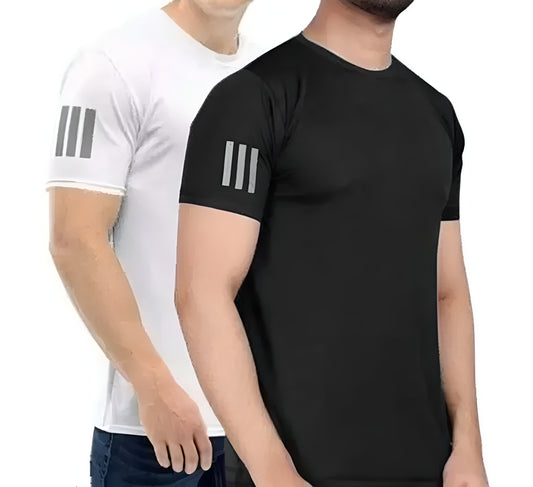 COMBO Black & White, Pack of 2 Activewear T-shirt