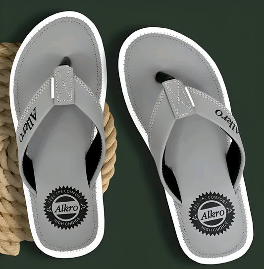 Men casual daily use slipper grey