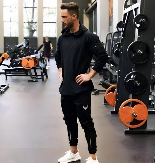 Men black joggers