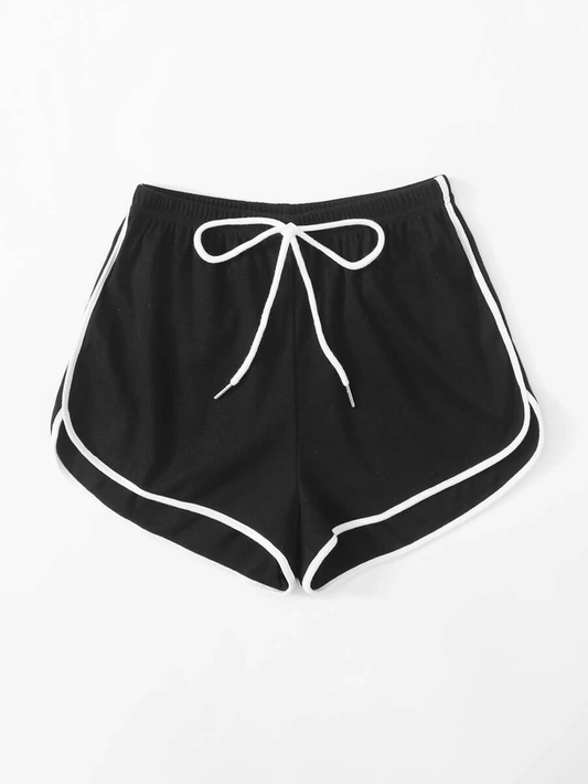 Drawstring Waist Dolphin Shorts for Women & Girls