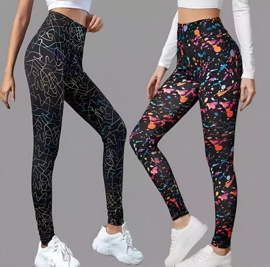 Premium Multicolour Printed Joggers & Leggings Combo