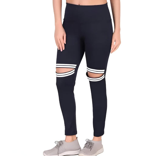 Black High Waist Workout Leggings for Women & Girls