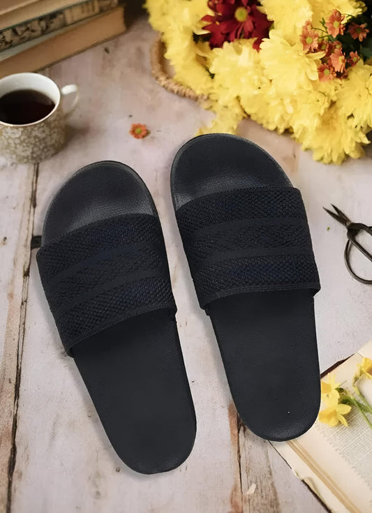 Black Embellished Thong Flip-Flops for Women & Girls