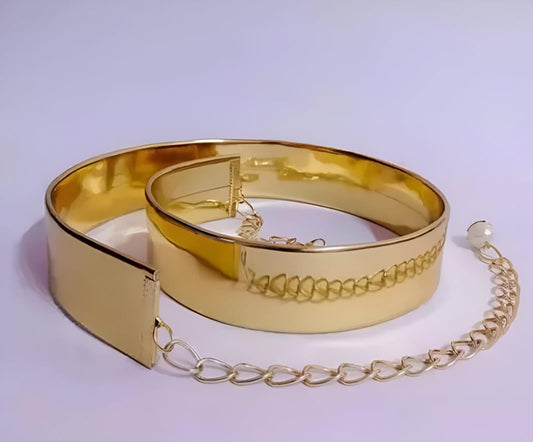 Premium Quality Gold Waist Belt With Adjustable Chain