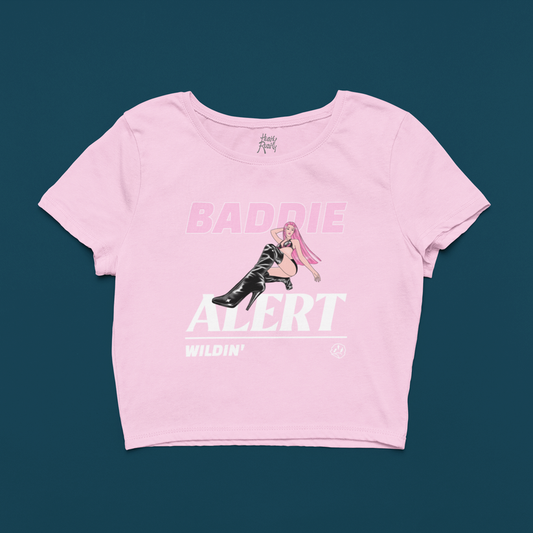 BADDIE ALERT: Light Pink Crop Top for Women & Girls