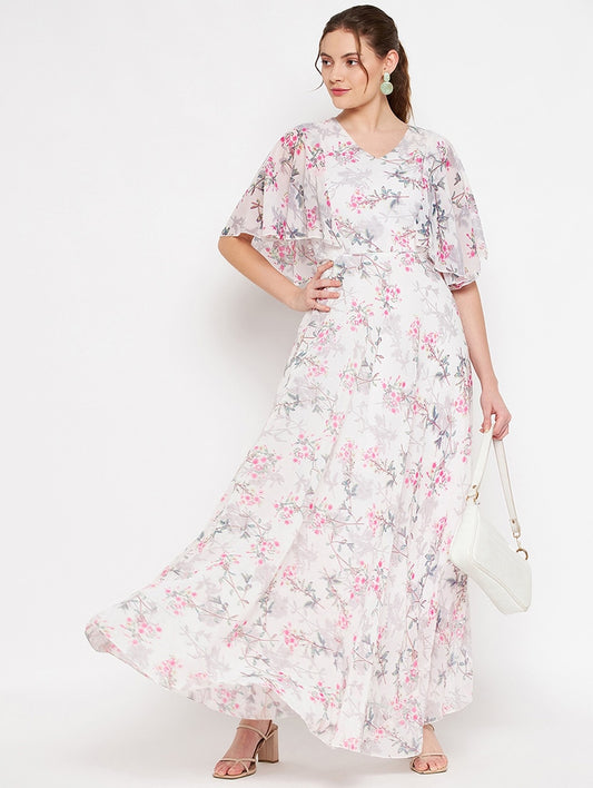 Fit & Flare Floral Dress for Women & Girls